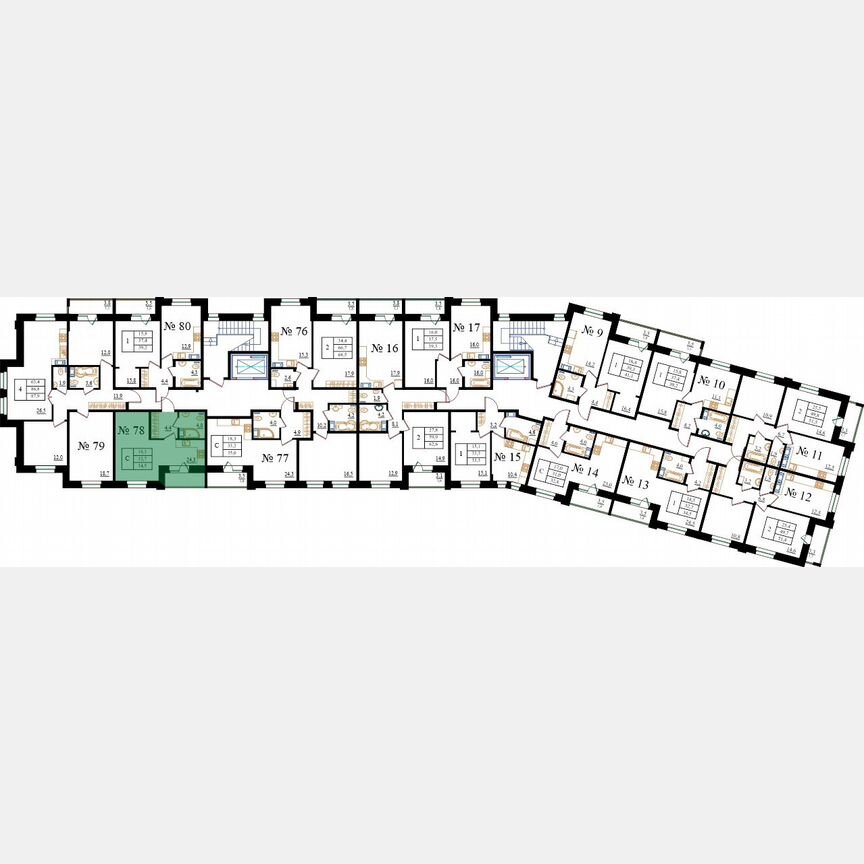 Квартира-студия, 34,5 м², 2/8 эт.
