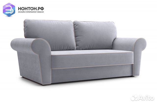 Диван еврокнижка Прованс серый