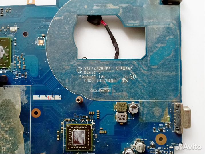 Vble4/vble5 LA-8868P Rev:1.0 материнская плата