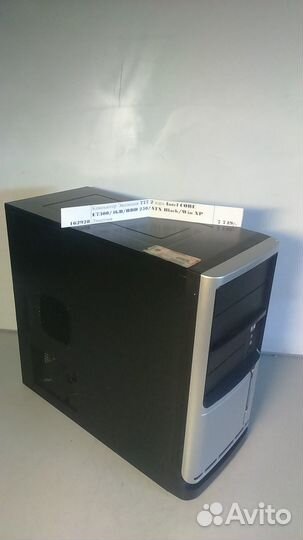 Компьютеры core E7300/4GB/HDD 250/ATX Black/Win XP