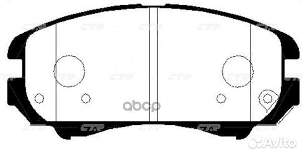 Ckkk-1 Колодки тормозные дисковые перед G