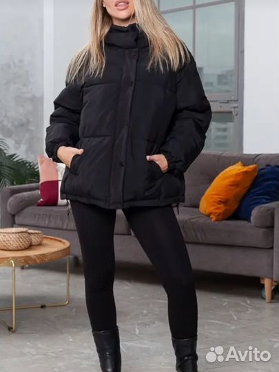 Куртка осенняя стёганная оверсайз