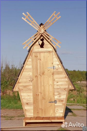 Дачный туалет деревянный JKT226