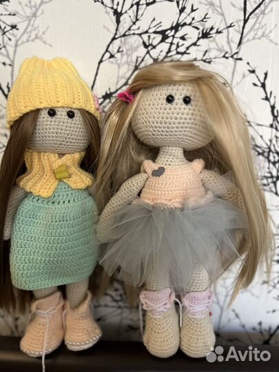 Вязаные куклы в стиле Тильда