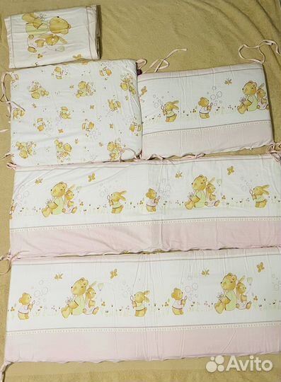 Бортики в детскую кроватку и бельё