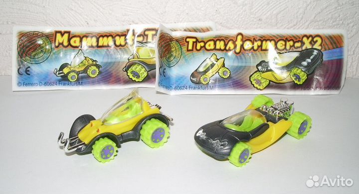 Машинки игрушки из Киндер-Сюрприз транспорт наборы