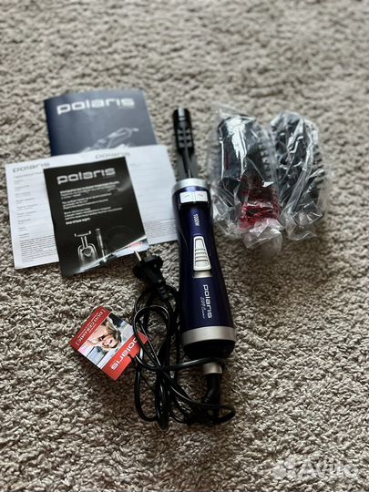 Фен-щетка Polaris PHS 1002, синий