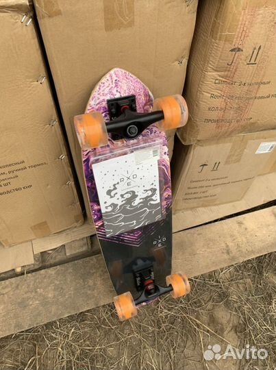 Новвй круизер Ridex splatter лонгборд деревянный
