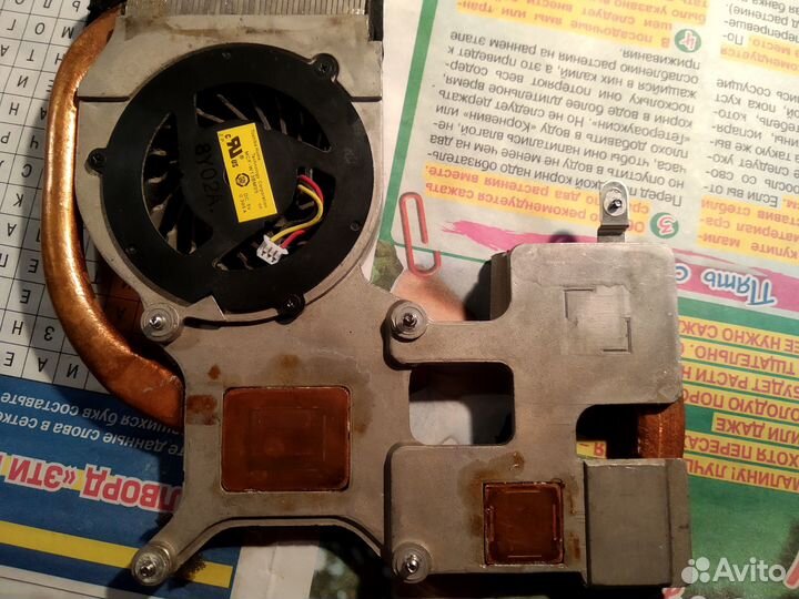 Кулер с радиатором от ноутбука HP CQ 60