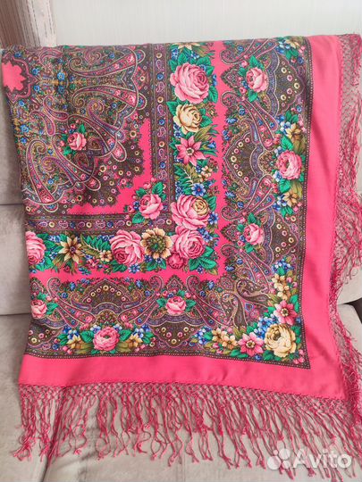 Павловопосадский платок шаль Остановись, мгновенье