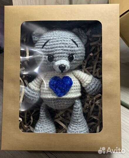 Вязанная игрушка Мишка