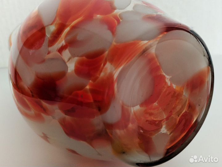 Кувшин и сахарница из цветного стекла СССР