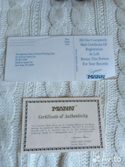 Кукла фарфоровая коллекционная