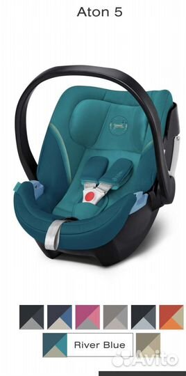 Автокресло-переноска Cybex aton 5 + база isofix в