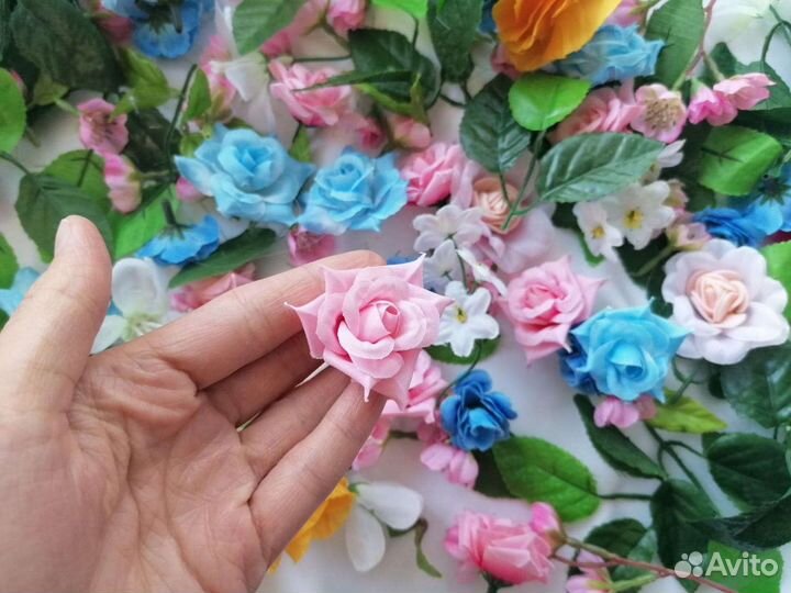 Цветы искусственные ассорти для декора