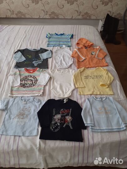 Вещи пакетом на мальчика 50-62 см