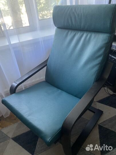 Подушка на кресло поэнг (иск. кожа)
