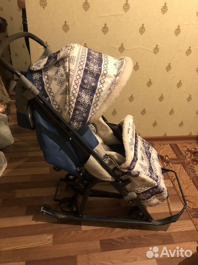 Детские санки коляска бу