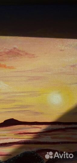 Картина акрилом на холсте Море