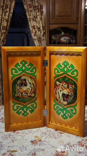 Нарды ручной работы пантера