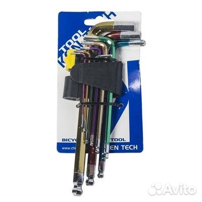 Набор Г-образных шестигранников Kenli 9шт KL-9705C