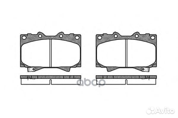 Колодки торм.пер. 0707.04 Remsa