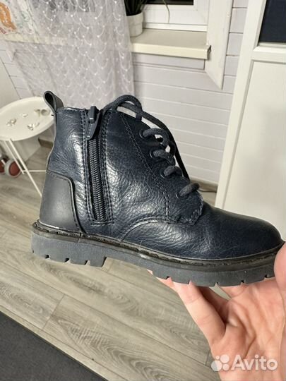 Ботинки детские zara 22 натуральная кожа