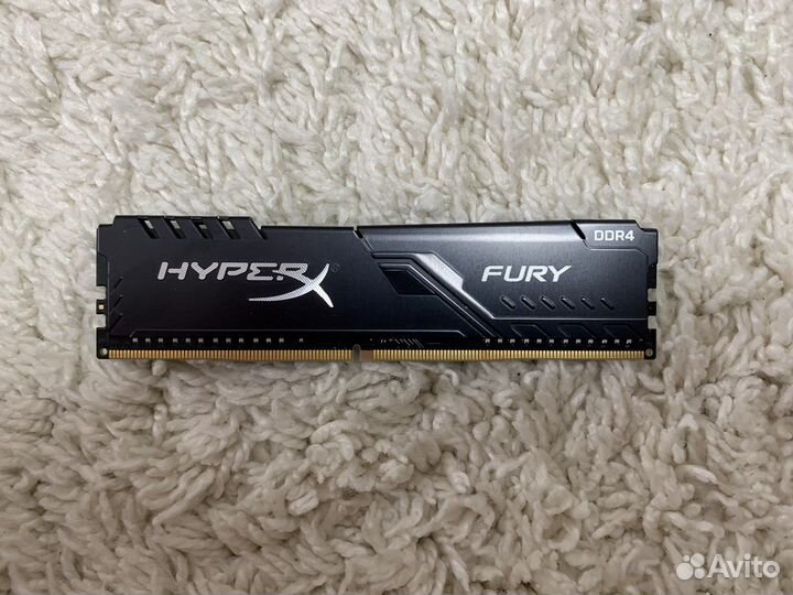 Оперативная память Kingston HyperX fury Black 8гб
