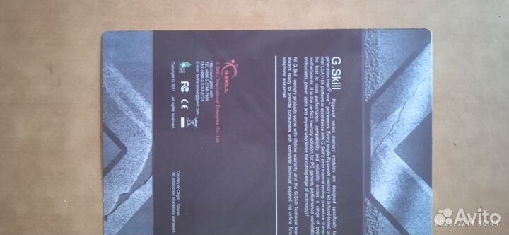 Оперативная память G.Skill Snipe DDR3 2400 мгц 2x8