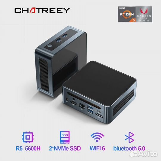 Мини-пк Chatreey AN2P Ryzen 5 5625U