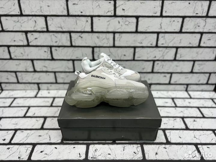 Кроссовки Balenciaga Triple-S Clear Sole White