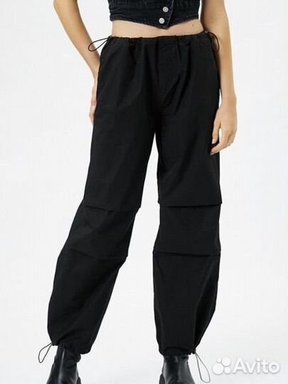 Брюки карго koton черные