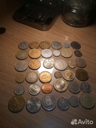 Иностранные монеты 36 штук без повторов