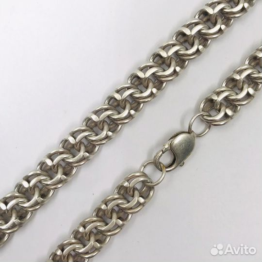 Серебряная цепь бисмарк 100 грамм