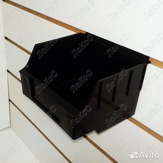 Короб пластиковый чёрный 130x140x97мм