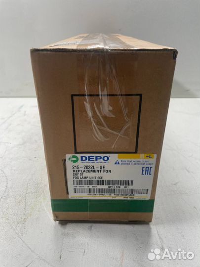 Depo 2152032LUE Туманка nissan almera classic 07