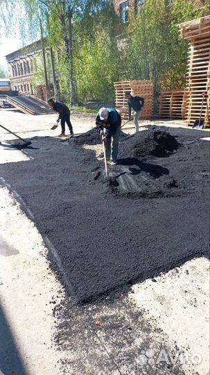 Асфальтирование, укладка крошки, укладка плитки