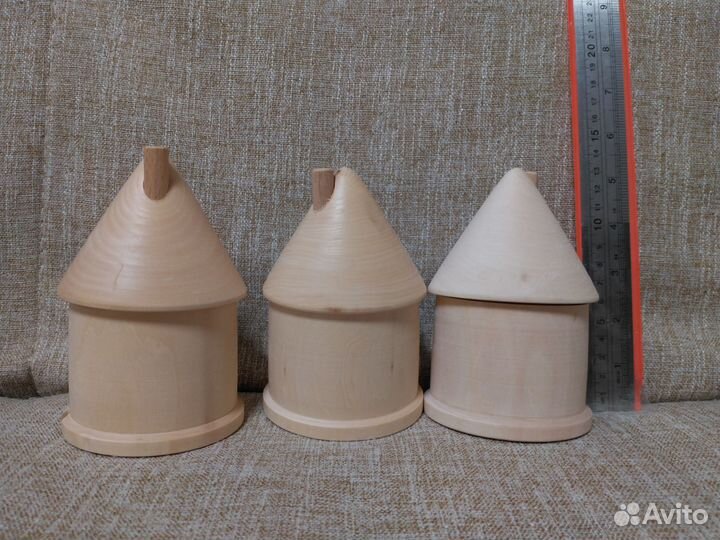 Деревянные заготовки Домики шкатулки