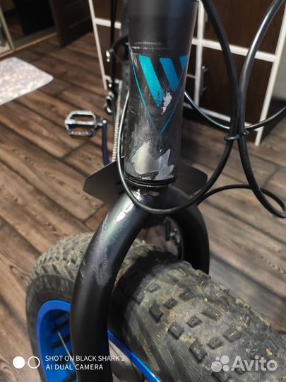 Велосипед Welt Fat Freedom 1.0 2019 Matt Black/Blu