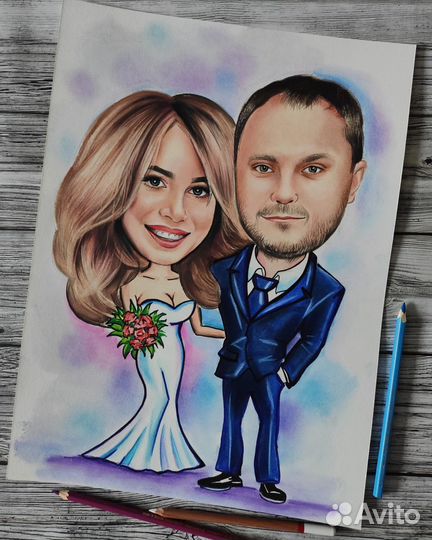 Шарж Портрет по фото