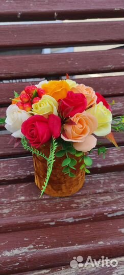 Букет цветы из мыла