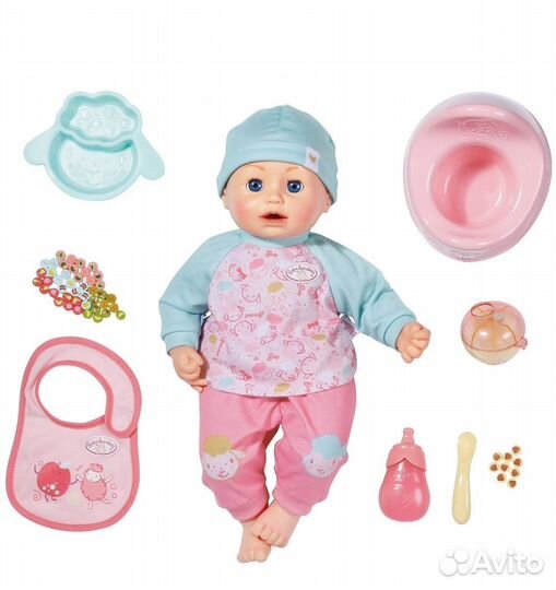 Новый Пупс Baby annabell время обеда Оригинал