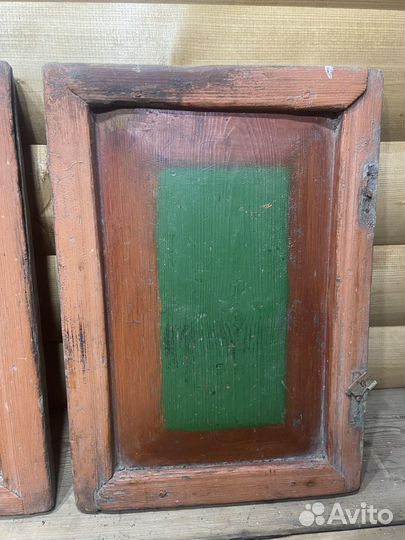 Пара Филенок Маленькие Деревянные Резные