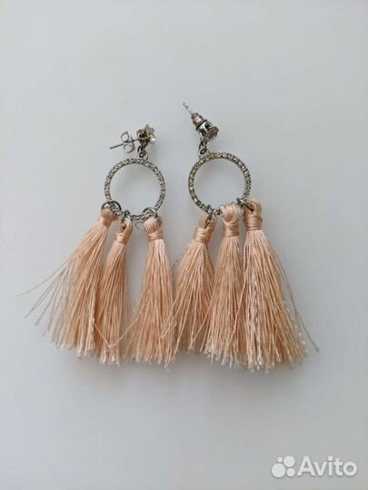 Серьги сережки женские кисточки