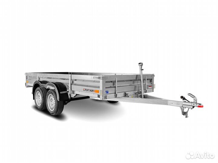 Прицеп легковой Спутник 3.5х1.5 метра.Двухосный.Оц