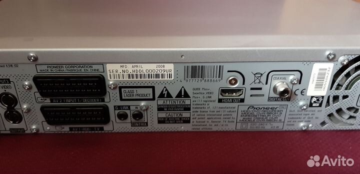 Проигрыватель HDD/DVD рекордер pioneer dvr-560h