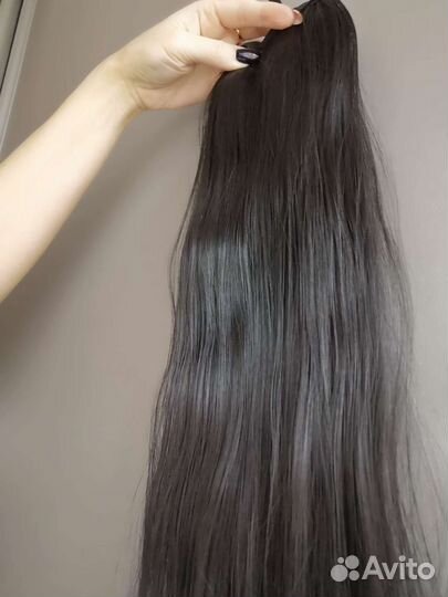 Волосы хвост на ленте