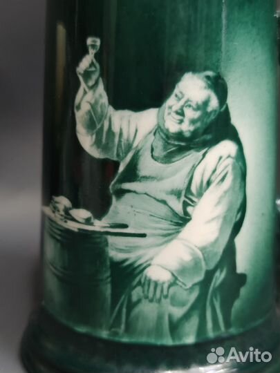 Антикварная кружка «Трапеза Монаха». США, 1850-189