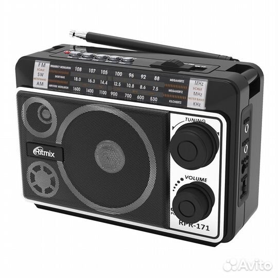 Радиоприёмник Ritmix RPR-171, FM, AM, SW, MP3