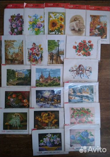 Канва с рисунком 37*49, 16*20